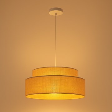 Lustr na lanku BOHO 1xE27/60W/230V pr. 40 cm béžová