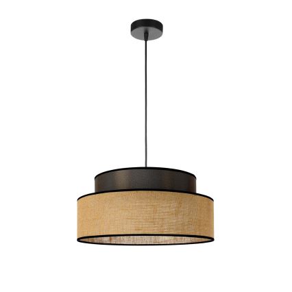 Lustr na lanku BOHO 1xE27/60W/230V pr. 40 cm hnědá/béžová
