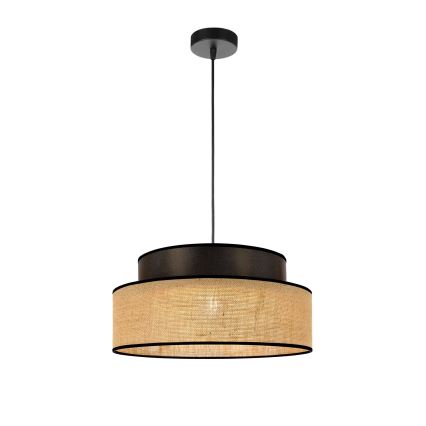 Lustr na lanku BOHO 1xE27/60W/230V pr. 40 cm hnědá/béžová