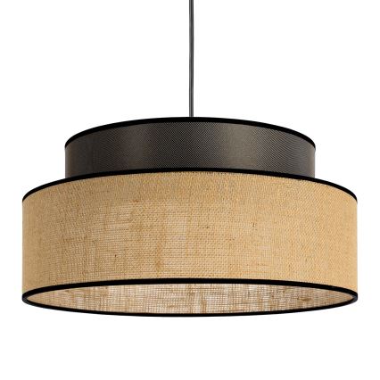 Lustr na lanku BOHO 1xE27/60W/230V pr. 40 cm hnědá/béžová