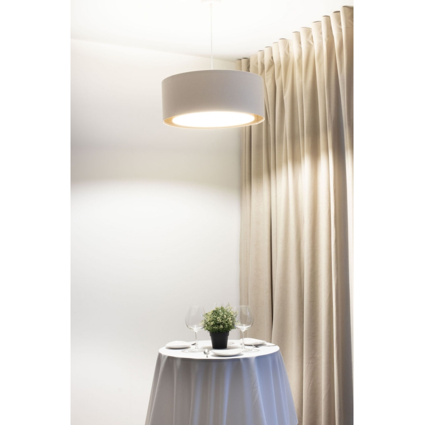 Lustr na lanku BOHO TRINITI 1xE27/60W/230V pr. 50 cm krémová