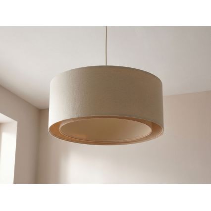Lustr na lanku BOHO TRINITI 1xE27/60W/230V pr. 50 cm krémová