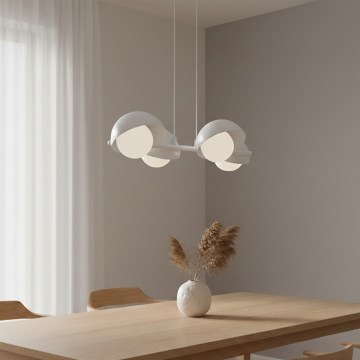 Lustr na lanku BOOM 4xG9/8W/230V bílá