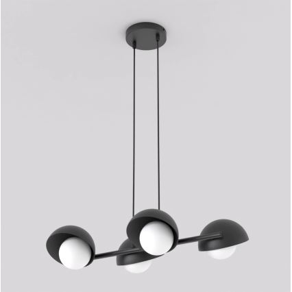 Lustr na lanku BOOM 4xG9/8W/230V černá