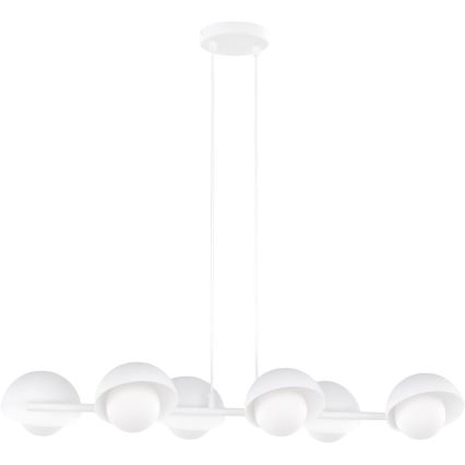 Lustr na lanku BOOM 6xG9/8W/230V bílá
