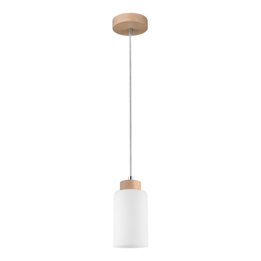 Lustr na lanku BOSCO 1xE27/60W/230V dub