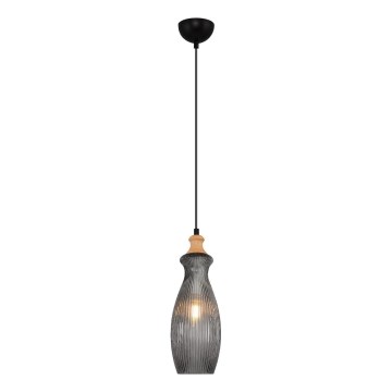 Lustr na lanku BOTTLE 1xE14/4W/230V kouřová