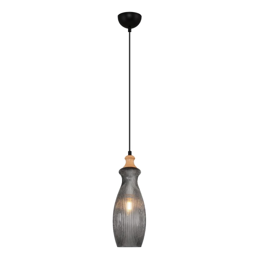 Lustr na lanku BOTTLE 1xE14/4W/230V kouřová