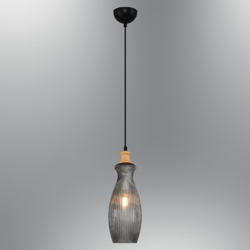 Lustr na lanku BOTTLE 1xE14/4W/230V kouřová