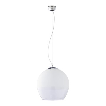Lustr na lanku BOULETTE 1xE27/60W/230V bílá