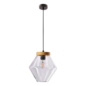 Lustr na lanku BRELS 1xE27/40W/230V čirá