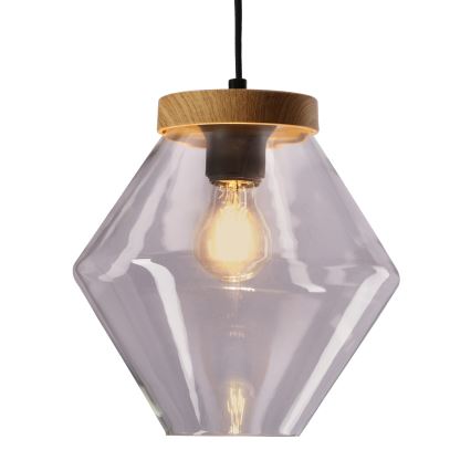 Lustr na lanku BRELS 1xE27/40W/230V čirá