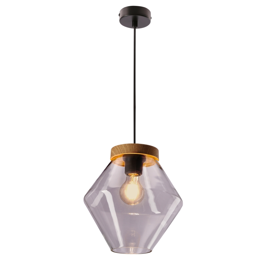 Lustr na lanku BRELS 1xE27/40W/230V čirá
