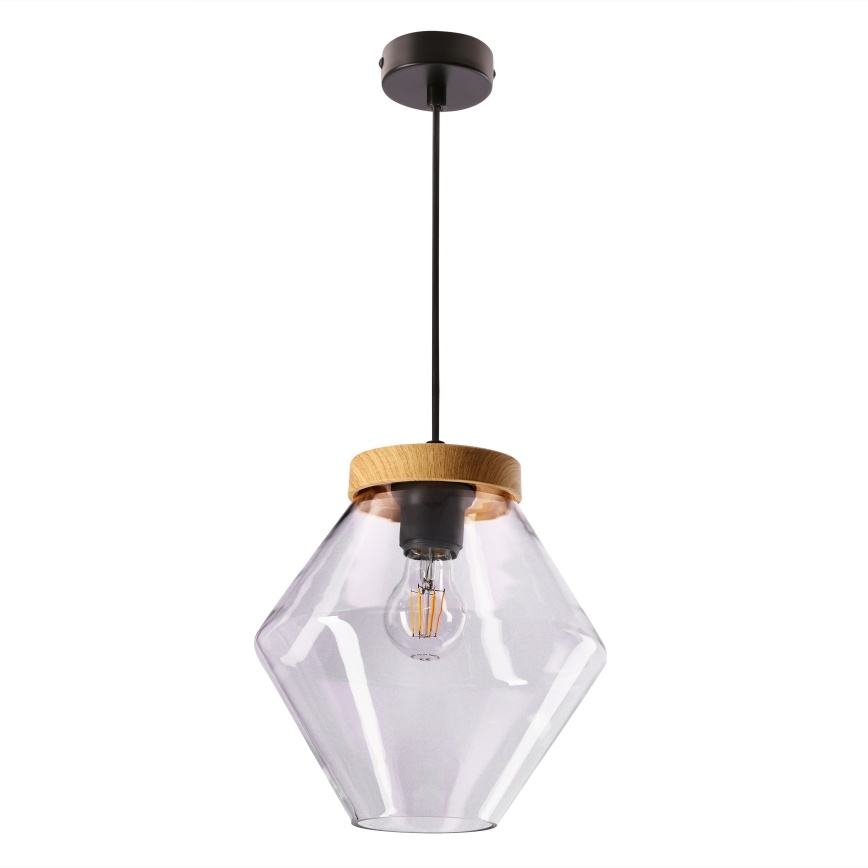 Lustr na lanku BRELS 1xE27/40W/230V čirá