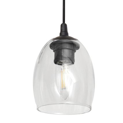 Lustr na lanku BRILLANT 3xE27/15W/230V béžová/čirá/šedá