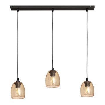 Lustr na lanku BRILLANT 3xE27/15W/230V béžová