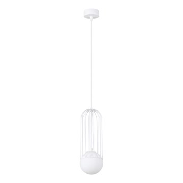 Lustr na lanku BRINA 1xG9/8W/230V bílá