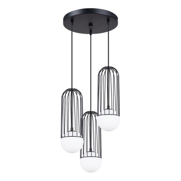 Lustr na lanku BRINA 3xG9/8W/230V černá