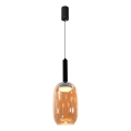 Lustr na lanku BUENO 1xGX53/9W/230V pr. 15 cm kouřová hnědá