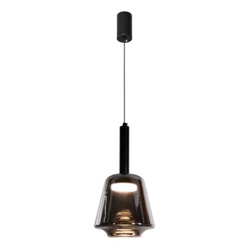 Lustr na lanku BUENO 1xGX53/9W/230V pr. 18 cm kouřová černá