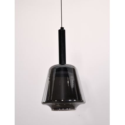 Lustr na lanku BUENO 1xGX53/9W/230V pr. 18 cm kouřová černá