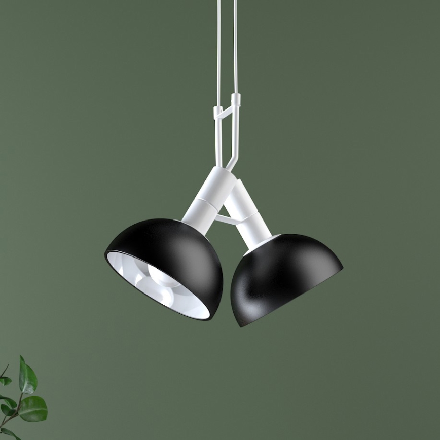 Lustr na lanku BUFFI 2xE27/60W/230V