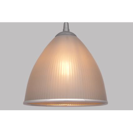 Lustr na lanku BULLET 1xE27/15W/230V stříbrná