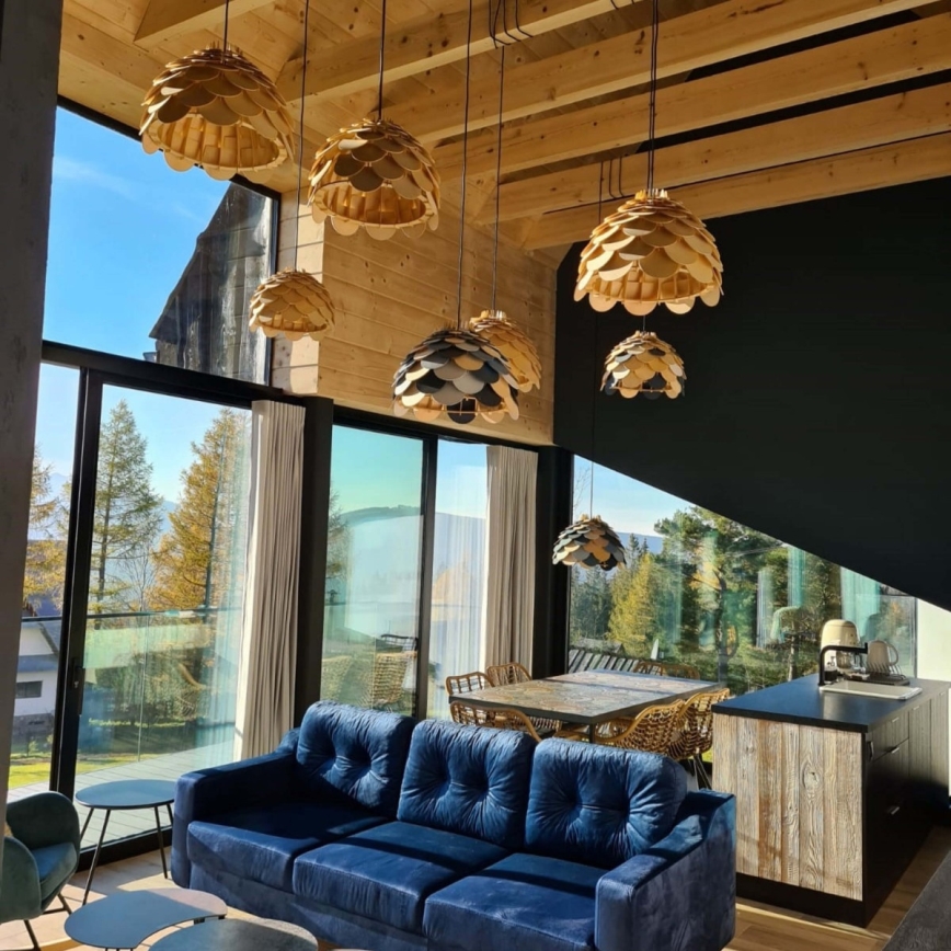 Lustr na lanku BURGO 1xE27/60W/230V pr. 50 cm