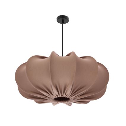 Lustr na lanku CAFEE 1xE27/40W/230V pr. 52 cm hnědá