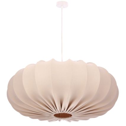 Lustr na lanku CAFEE 1xE27/40W/230V pr. 66 cm béžová
