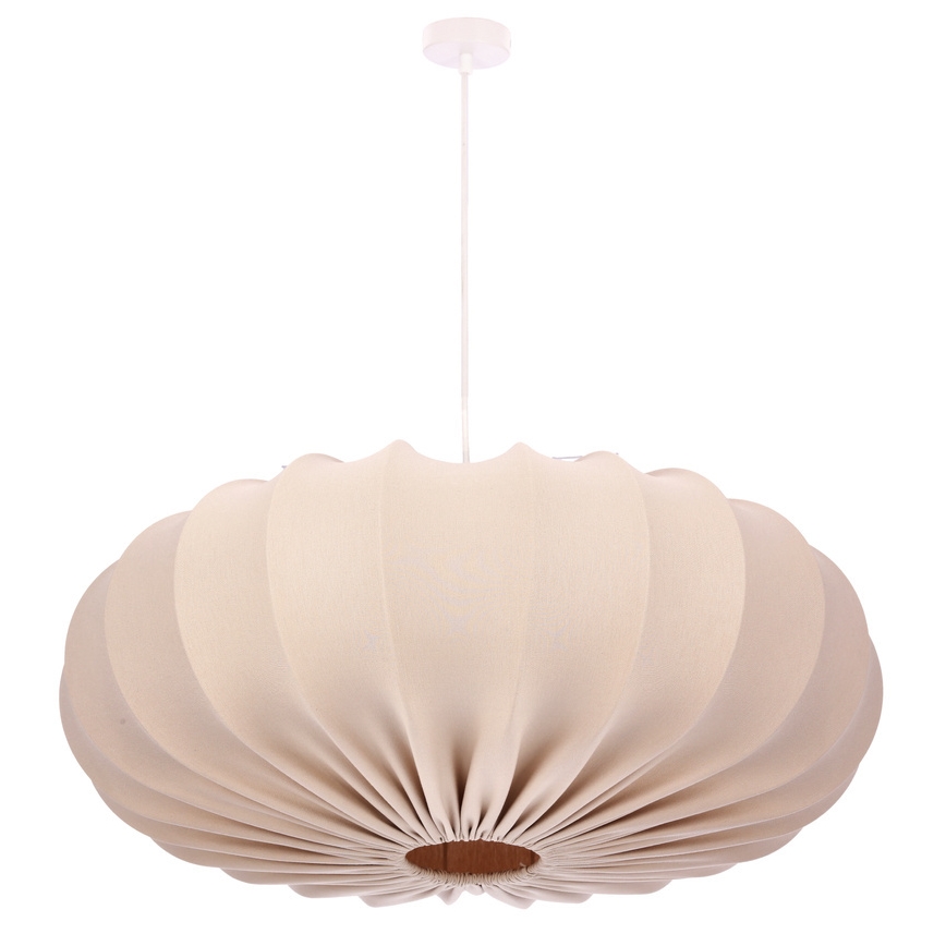 Lustr na lanku CAFEE 1xE27/40W/230V pr. 66 cm béžová