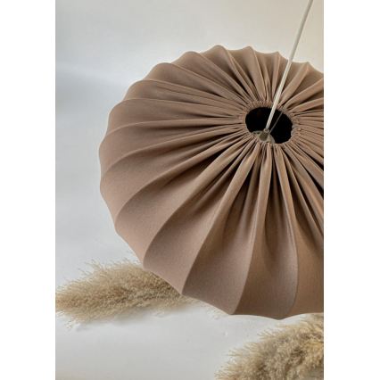Lustr na lanku CAFEE 1xE27/40W/230V pr. 66 cm hnědá