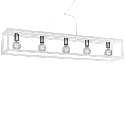 Lustr na lanku CAGE 5xE27/60W/230V