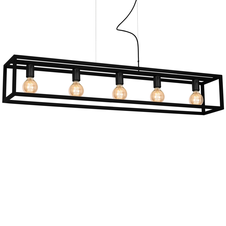 Lustr na lanku CAGE 5xE27/60W/230V