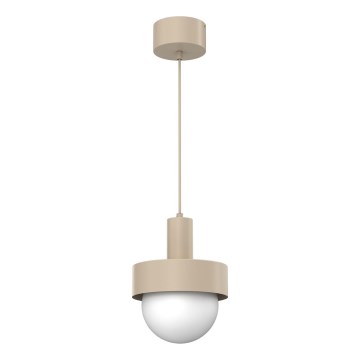 Lustr na lanku CANAN 1xE27/15W/230V pr. 20 cm béžová