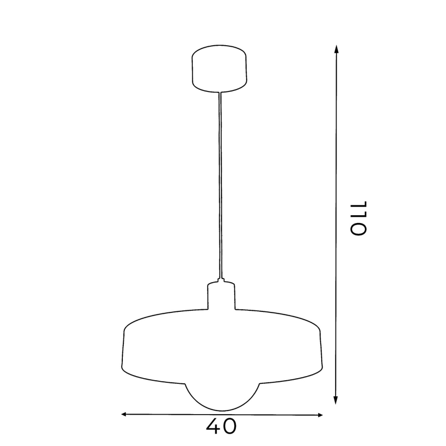 Lustr na lanku CANAN 1xE27/15W/230V pr. 29 cm béžová