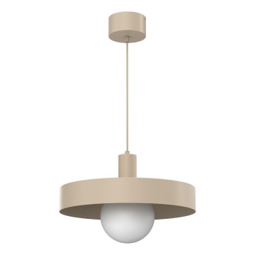 Lustr na lanku CANAN 1xE27/15W/230V pr. 40 cm béžová