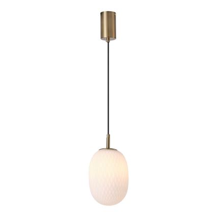 Lustr na lanku CANDY 1xE14/25W/230V bílá pr. 15 cm