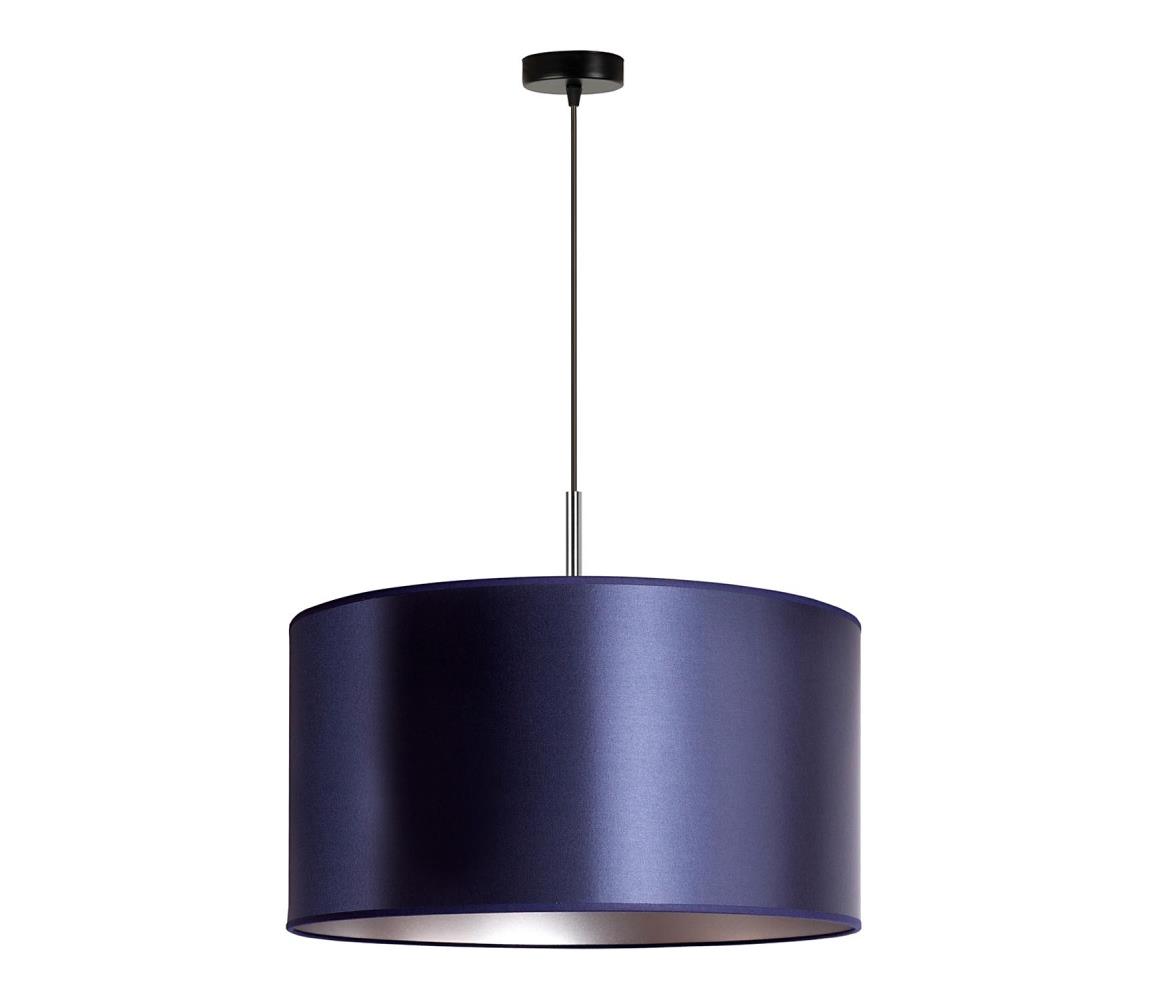 Duolla Lustr na lanku CANNES 1xE27/15W/230V pr. 45 cm modrá/stříbrná DU602501