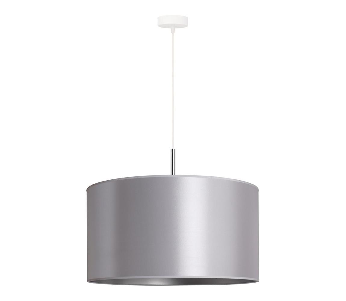 Duolla Lustr na lanku CANNES 1xE27/15W/230V pr. 45 cm stříbrná DU602471