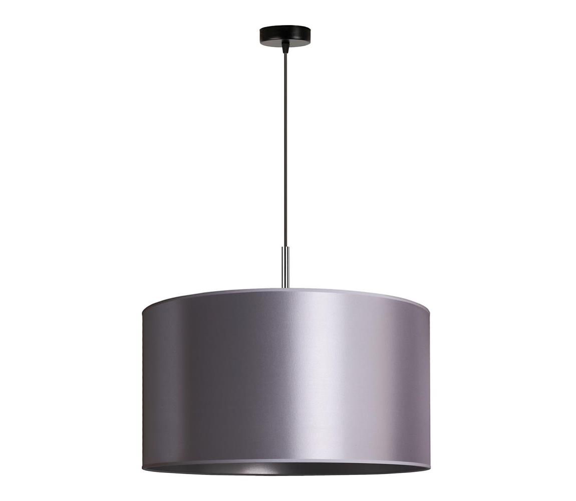 Duolla Lustr na lanku CANNES 1xE27/15W/230V pr. 45 cm stříbrná DU602495