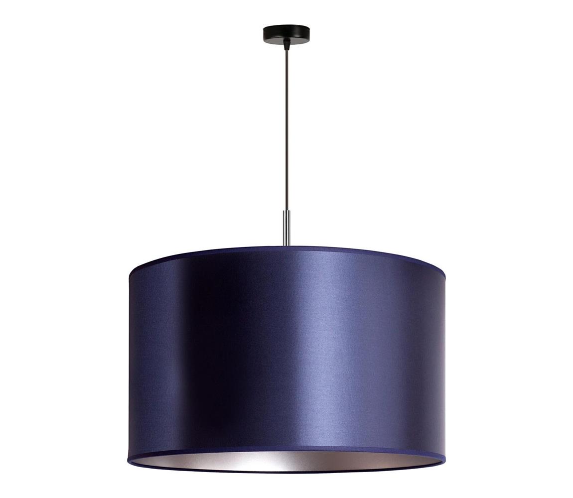Duolla Lustr na lanku CANNES 1xE27/15W/230V pr. 50 cm modrá/stříbrná DU602402