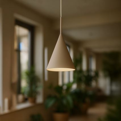 Lustr na lanku CAPITAL 1xGX53/15W/230V pr. 17 cm béžová