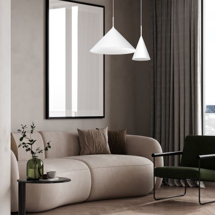 Lustr na lanku CAPITAL 1xGX53/15W/230V pr. 17 cm bílá