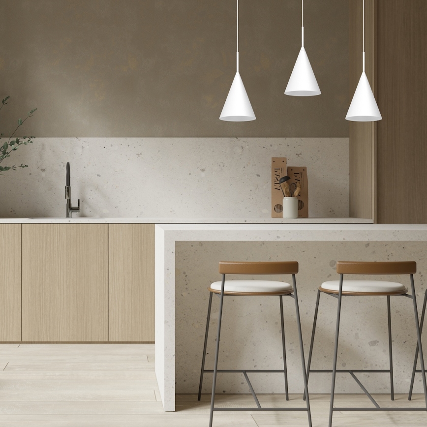 Lustr na lanku CAPITAL 1xGX53/15W/230V pr. 17 cm bílá