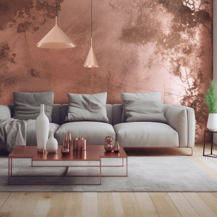 Lustr na lanku CAPITAL 1xGX53/15W/230V pr. 17 cm rose gold