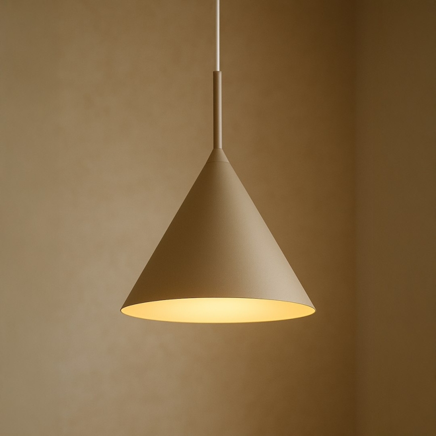 Lustr na lanku CAPITAL 1xGX53/15W/230V pr. 32 cm béžová