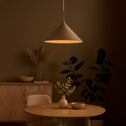 Lustr na lanku CAPITAL 1xGX53/15W/230V pr. 46 cm béžová