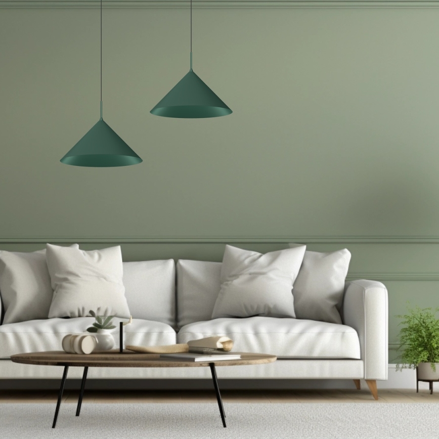 Lustr na lanku CAPITAL 1xGX53/15W/230V pr. 46 cm zelená