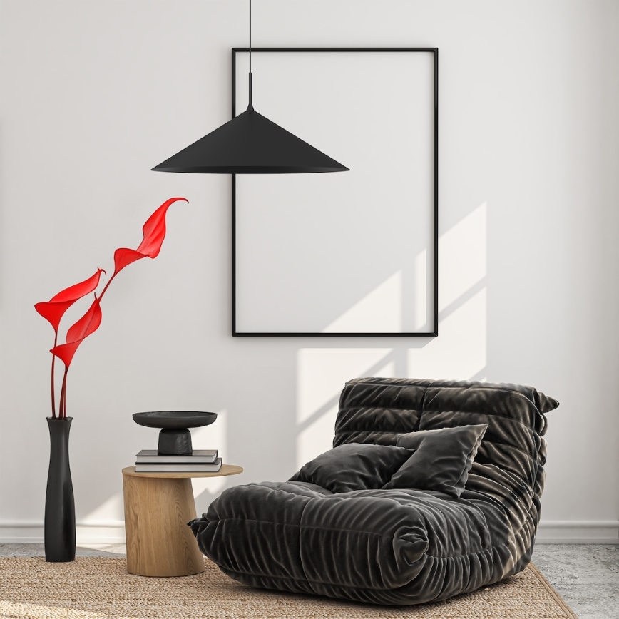 Lustr na lanku CAPITAL 1xGX53/15W/230V pr. 60 cm černá